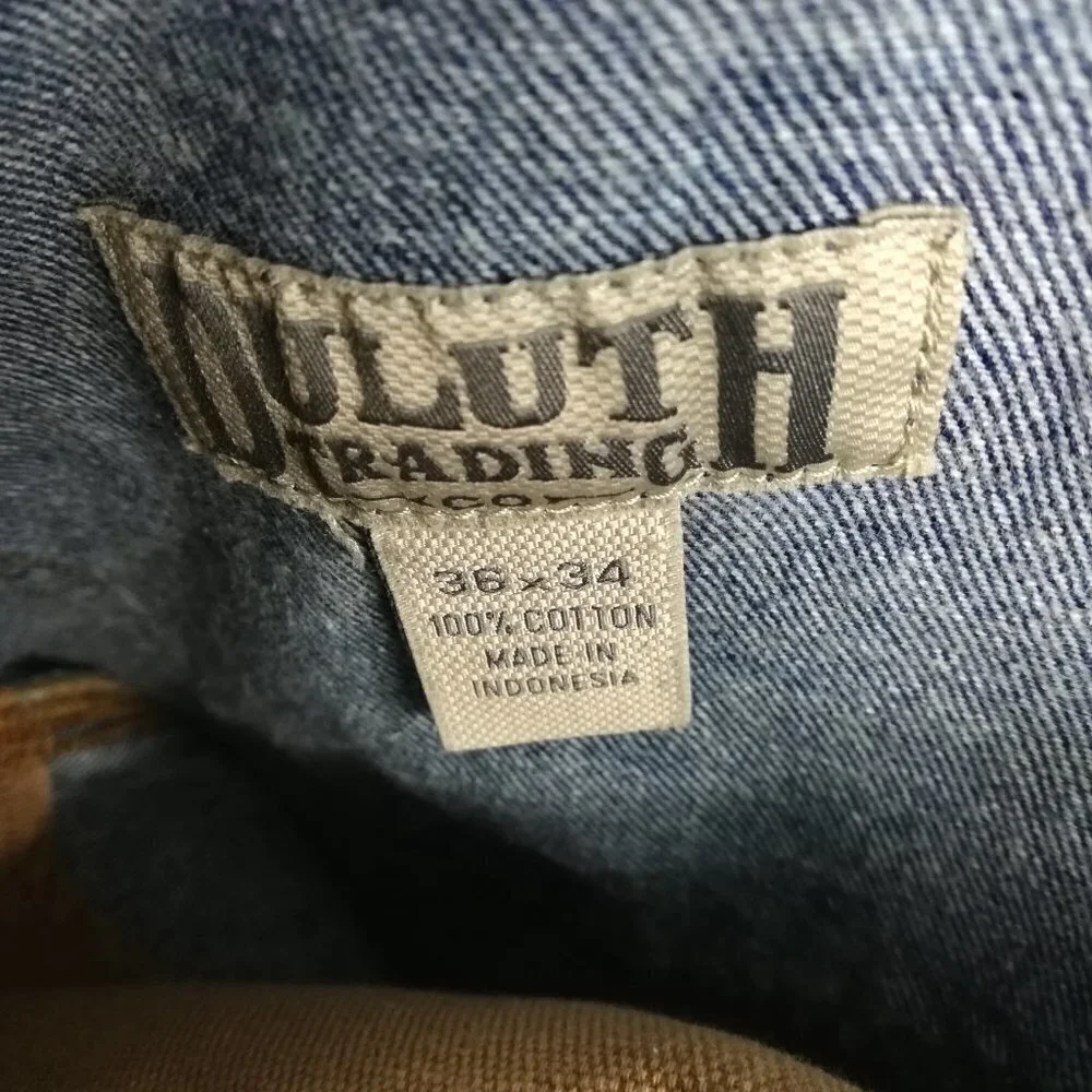 Duluth Trading Company Relaxed Fit Jeans Size 36 x 34 Mens Medium Wash Classic